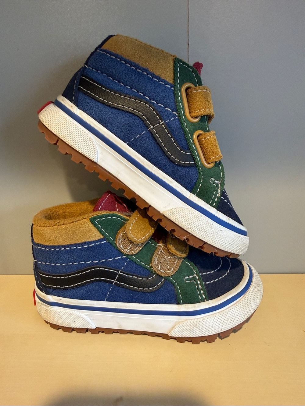 VANS Sk8 Mid Reissue V MTE-1 Brown Multi Suede / Toddler's 5